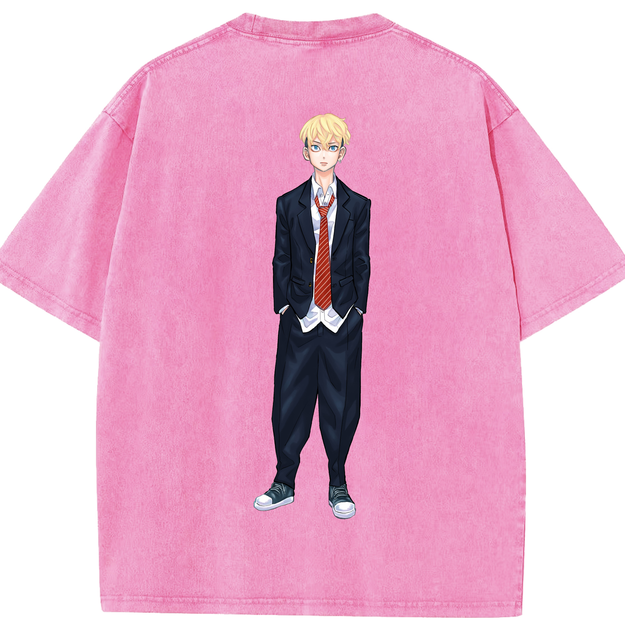 （画像用） 東京リベンジャーズ Tokyo Revengers 綿100% ヴィンテージ風 半袖Tシャツ（背面プリント）
